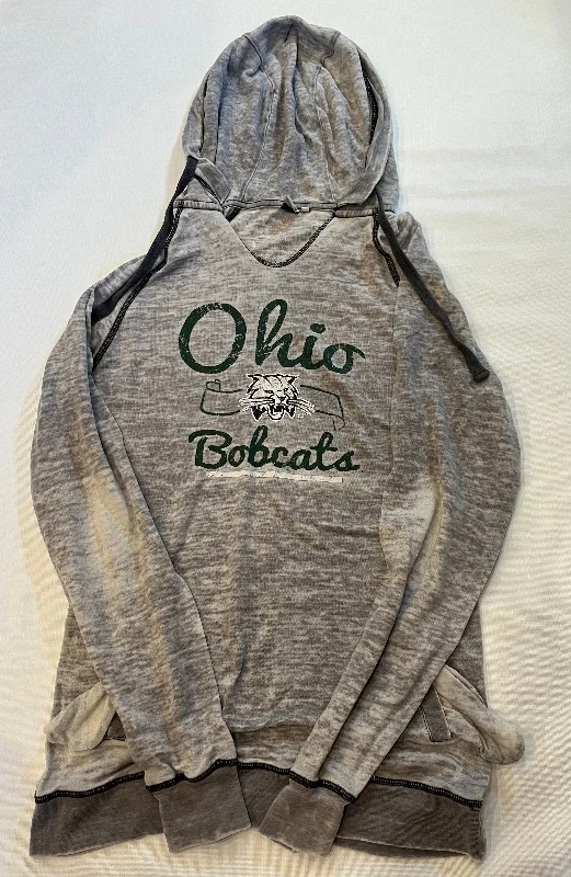 NCAA Ohio University Bobcats Hooded Sweatshirt Women size Medium Hoodies & Sweatshirts Fashion