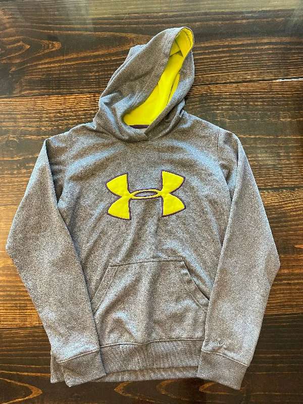 Under Armour Grey & Lime Green Sweatshirt Womens size XSmall Cozy Sweatshirt Design