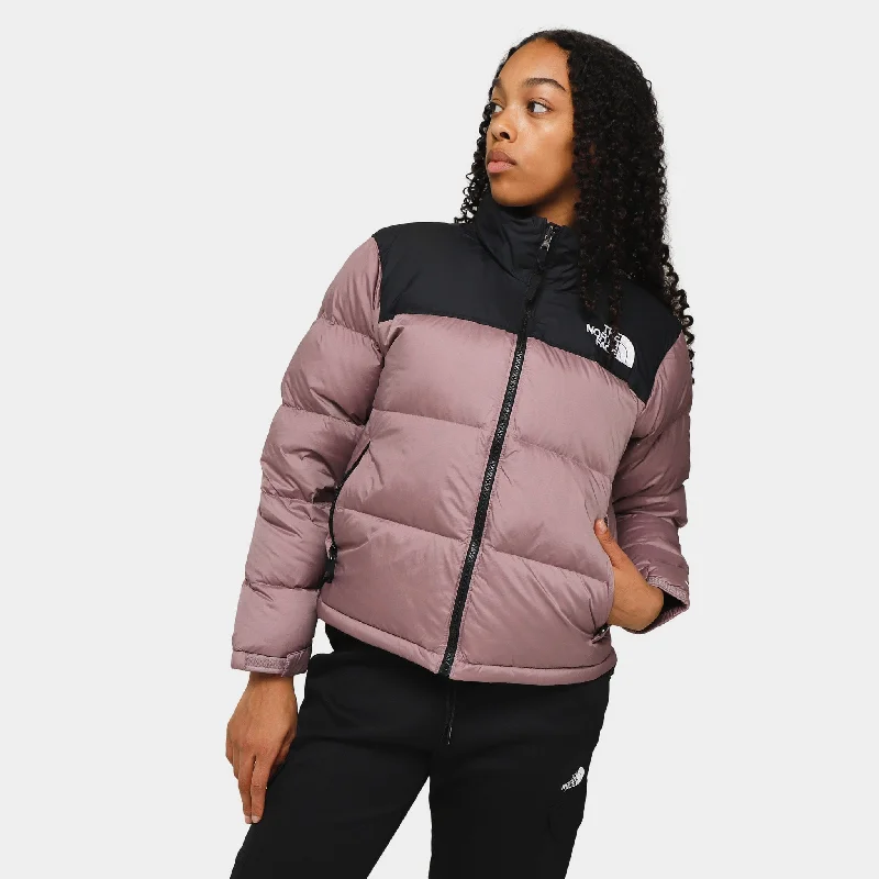 The North Face Women's 1996 Retro Nuptse Jacket Fawn Grey / TNF Black Women's cropped jackets