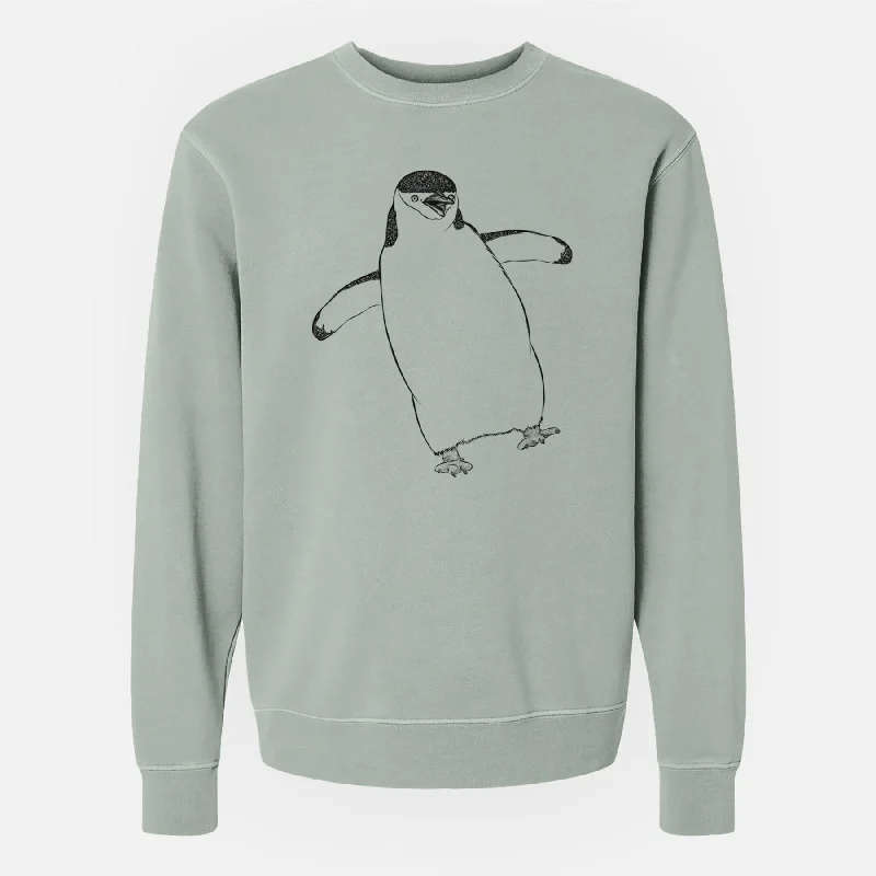 Chinstrap Penguin - Pygoscelis antarcticus - Unisex Pigment Dyed Crew Sweatshirt Hoodie Sweatshirt Trend