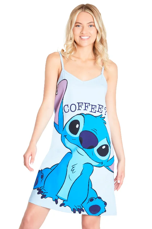 Disney Stitch Nightdress Cotton Strappy Nightie Stitch Gifts for Women Best pajama sets for girls' night