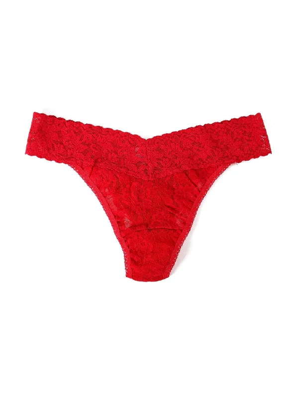 Original Rise Thong - Red Satin pajama sets