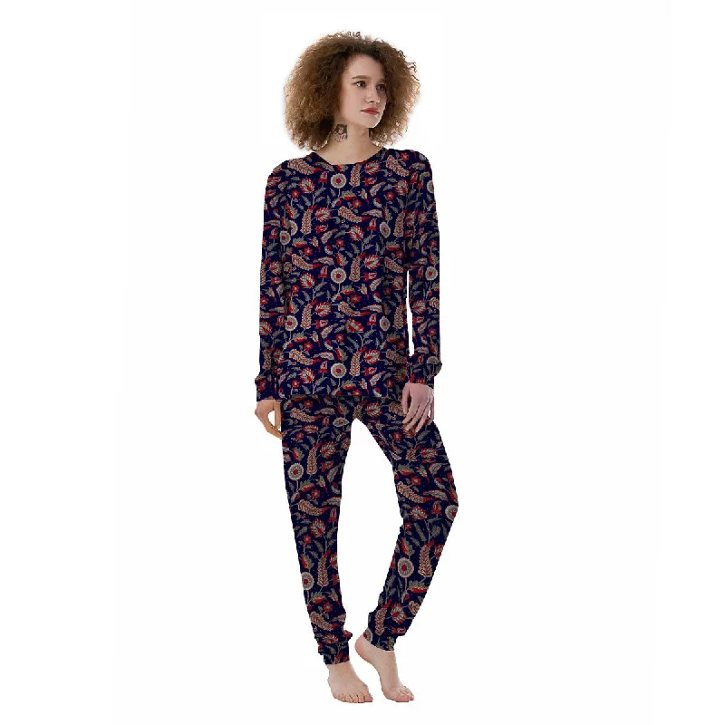 Paisley Indian Print Pattern Women's Pajamas Amazon pajama sets