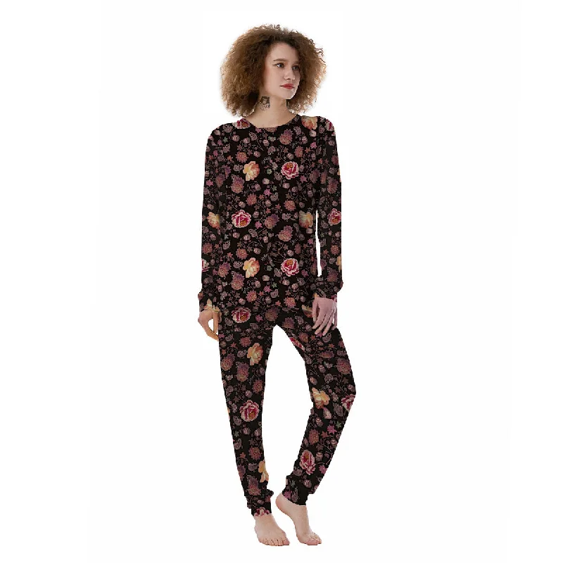 Paisley Indian Rose Print Pattern Women's Pajamas Target pajama sets