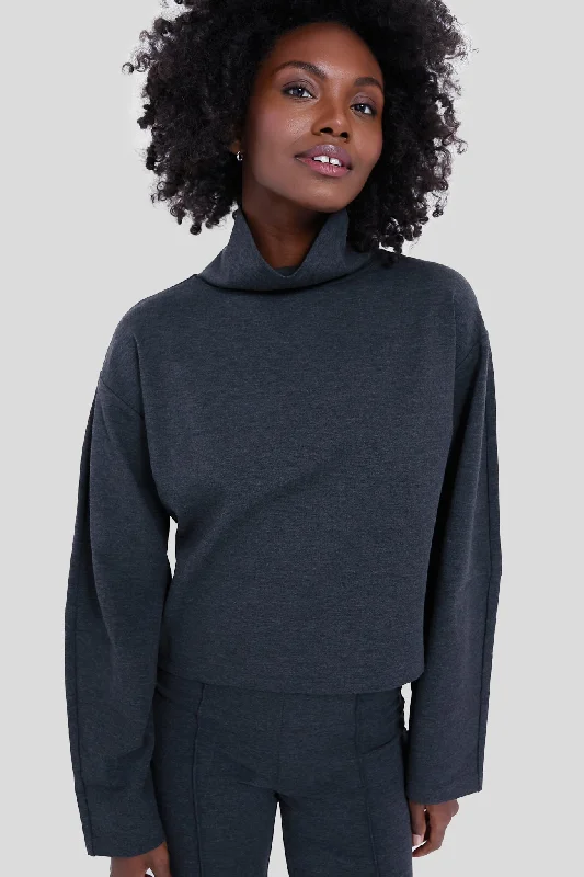 Heather Grey Binoche Top Mohair sweaters