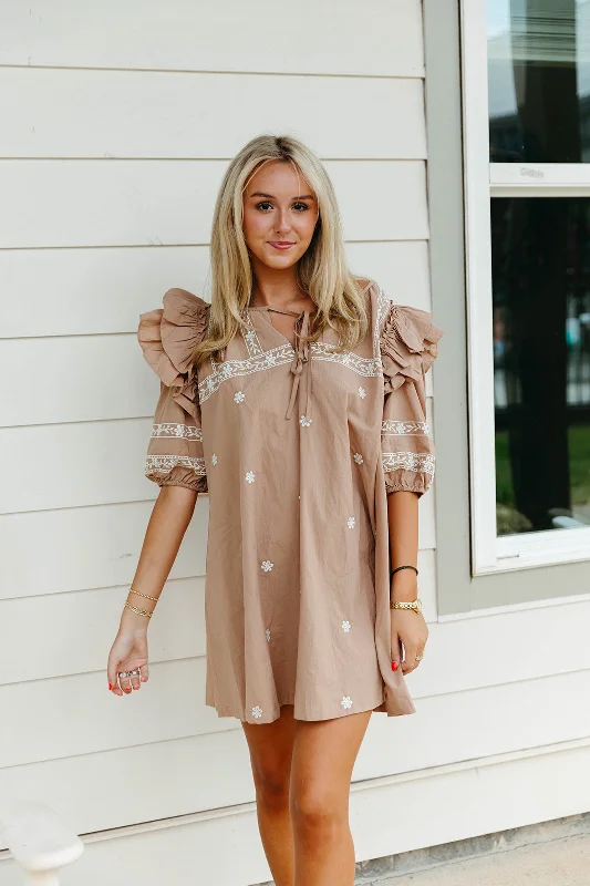 Keegan Mini Dress - Latte Cocktail mini dresses