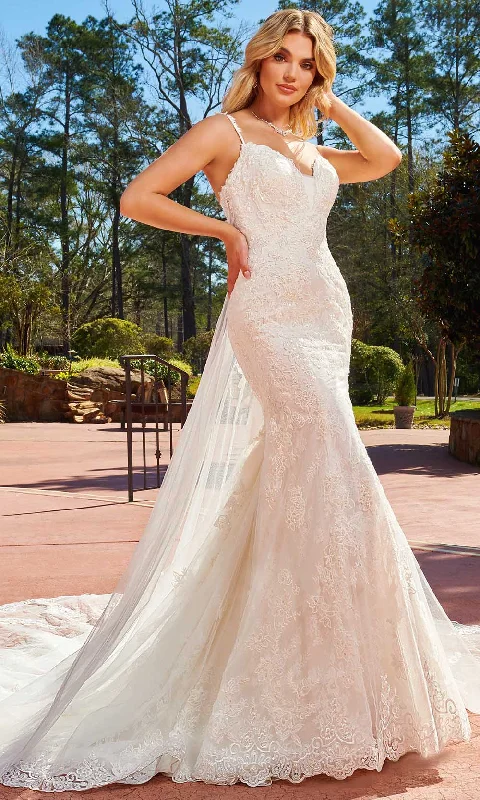 Rachel Allan M823 - Sweetheart Lace Bridal Gown Beaded Lace Wedding