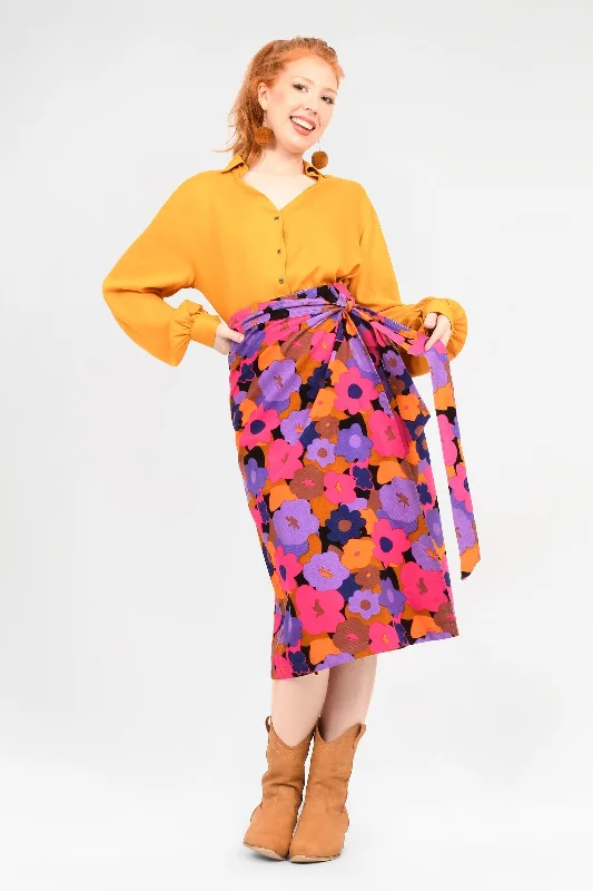 Gina Wrap Skirt Silk unclassified skirts