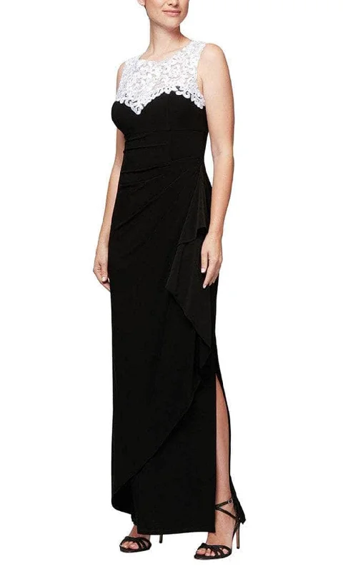 Alex Evenings - 4351423 Sleeveless Ruched Long Dress Cocktail maxi dresses