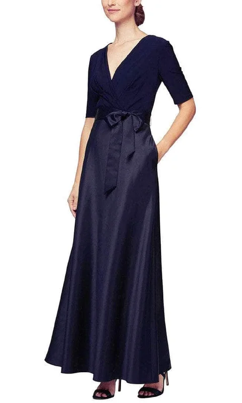 Alex Evenings - 81351533 Surplice Bodice Long Dress Graduation maxi dresses