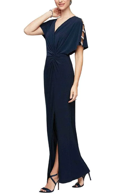 Alex Evenings - 82351544 Sleeve Embellish  Long Dress Chiffon maxi dresses