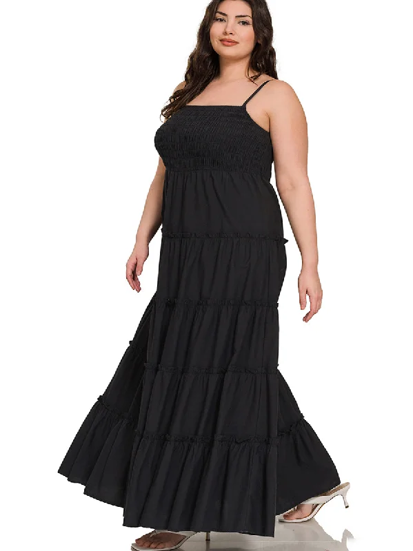 Alora Plus Size Maxi Dress in Black Budget-friendly maxi dresses