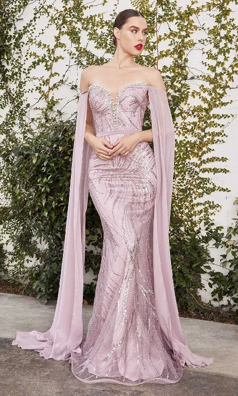 Andrea and Leo - A1075 Cape Sleeve Beaded Mermaid Gown Versatile party dresses for any occasion