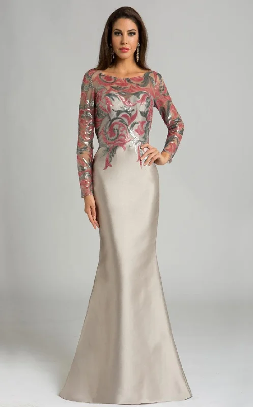 Feriani Couture - Embellished Fitted Long Sleeves Dress 18606 Best maxi dresses for tall women