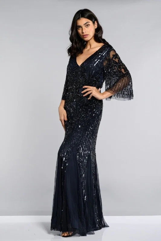 Galina Gown in Navy Boho party dresses