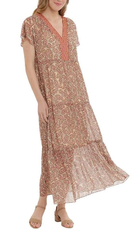 London Times T5789M - Paisley Print Maxi Dress Best maxi dresses for hourglass body shape