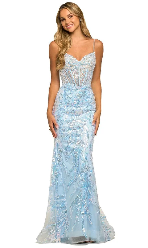 Sherri Hill 55502 - Sweetheart Corset Sequin Prom Gown Cotton party dresses