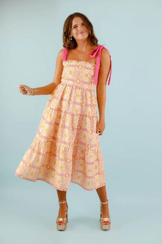 Smile At The Sun Midi Dress Smocked midi dresses