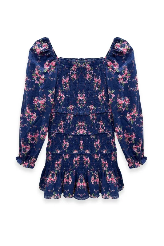 TWEEN LAILA LONG SLEEVE PRINT DRESS Tiered floral dresses