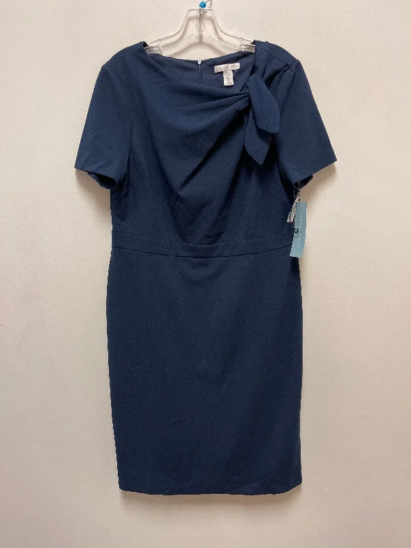 Dress Casual Short By London Times In Navy, Size: 1x Retro Mini Skirt