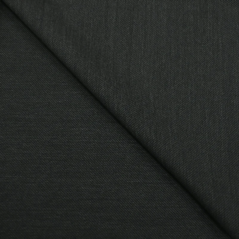 1.75 YDS Black Charcoal Plain 100% Wool Super 130's Loro Piana Fabric Stretchy unclassified dresses