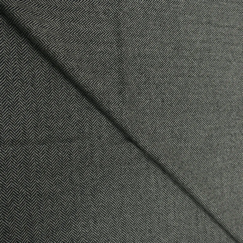 2.20 YDS Black and White Herringbone Cashmere and Wool Loro Piana Fabric Minimalist unclassified dresses