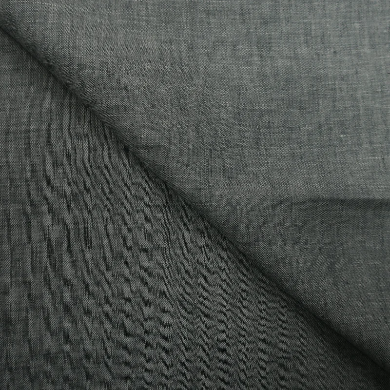 2.40 YDS Grey and White Crosshatch 100% Linen Loro Piana Fabric Breathable unclassified dresses