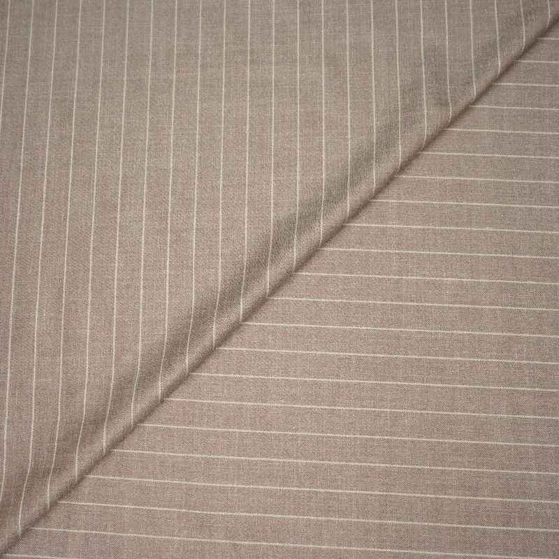 3.25 YDS Light Gray Stripes Loro Piana Tuarec Wool Linen and Silk Fabric Stylish unclassified dresses