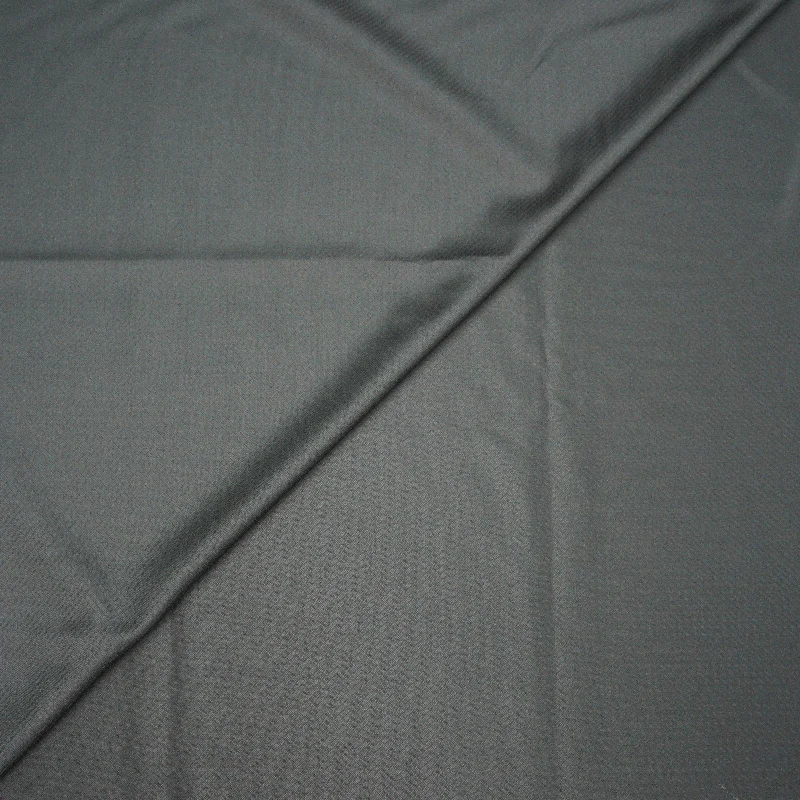 3.60 YDS Black Solid Super 150's Australis Wool Loro Piana Fabric Chiffon unclassified dresses