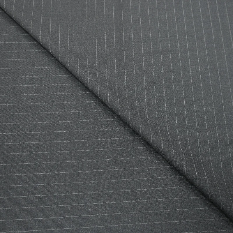 4 YDS Charcoal Gray Pinstripe Wool Loro Piana Fabric Polka dot unclassified dresses