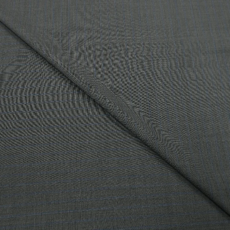 4 YDS Oslo Gray and Blue Chalkstripe Wool Loro Piana Fabric Beaded unclassified dresses