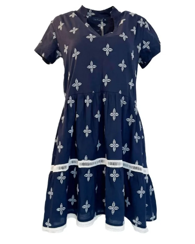 Alison Dress In Navy Eyelet Popular unclassified dresses