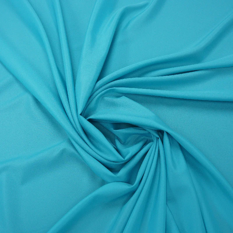 Aqua Marine Polyester 60" Pongee Fabric Halter unclassified dresses