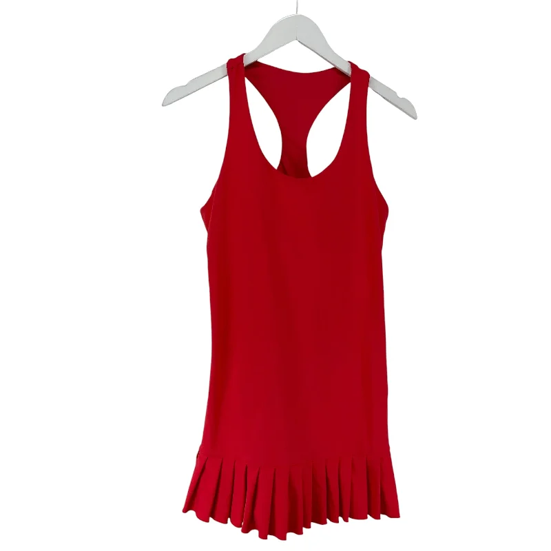 Athletic Dress By Mono B In Red, Size: M Backless unclassified dresses