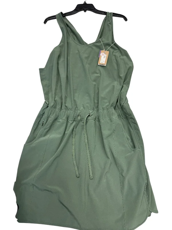 Athletic Dress By Patagonia In Green, Size: 16 Metallic unclassified dresses