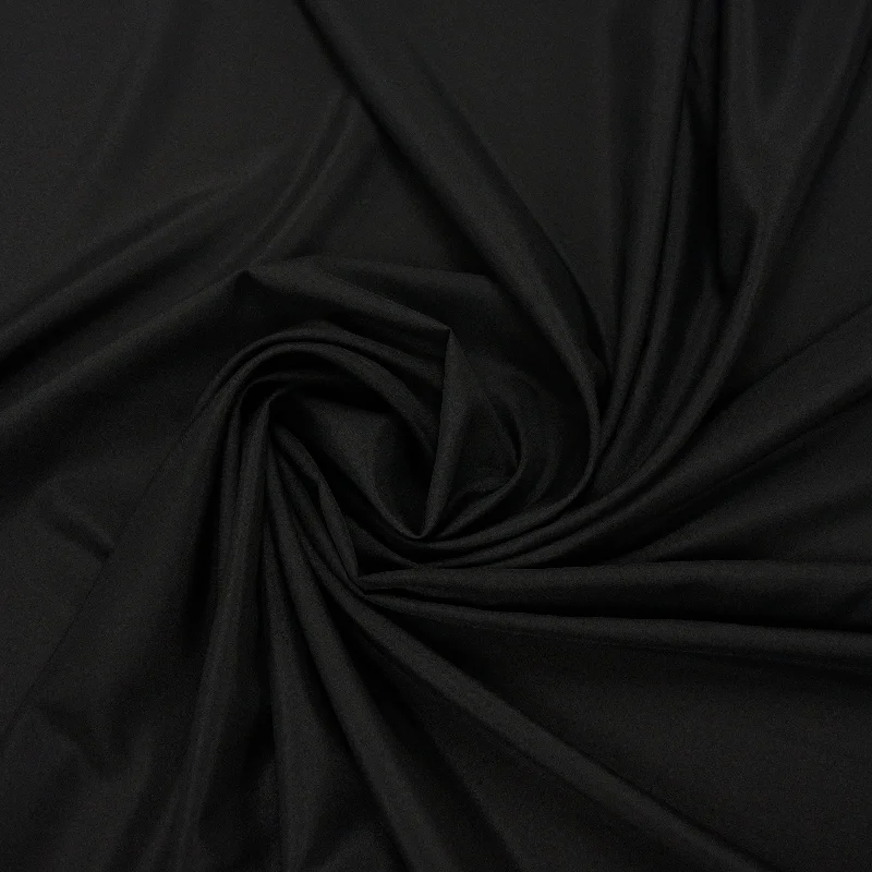 Black Solid Polyester 60" Pongee Fabric Bodycon unclassified dresses