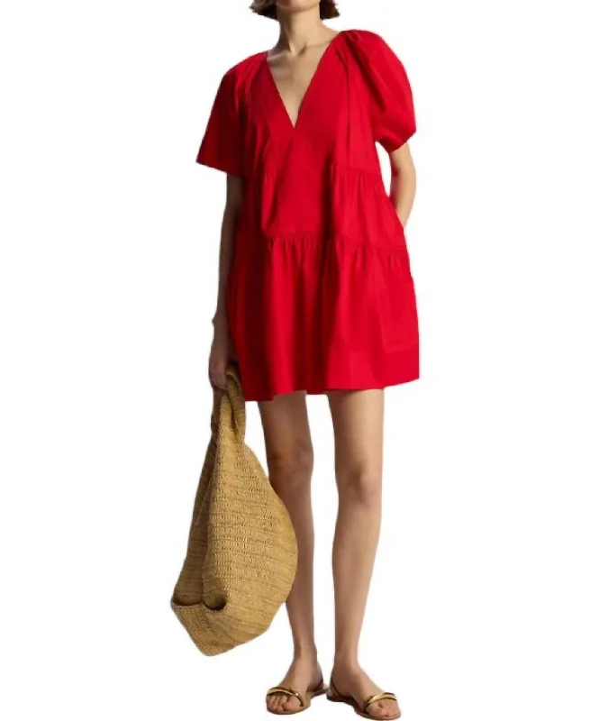 Camila Dress In Rouge Minimalist unclassified dresses