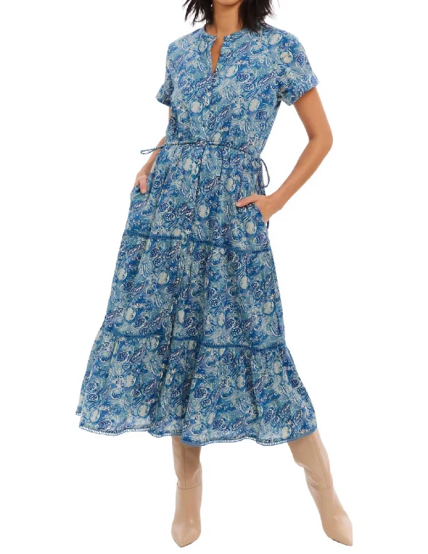 Campbell Dress In Blue Sea Unique unclassified dresses