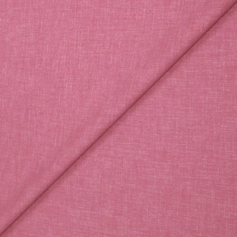 Careys Pink Plain Linen Look Dormeuil Dorsilk Silk & Wool Luxury Fabric Smocked unclassified dresses