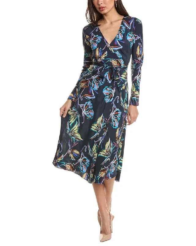 Diane von Furstenberg Tilly Silk-Blend Wrap Dress Budget-friendly unclassified dresses