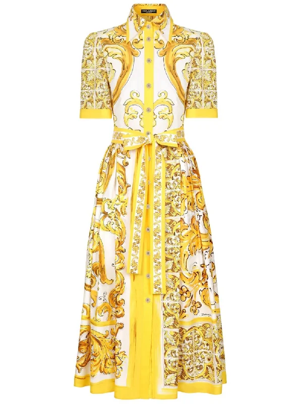 Dolce & Gabbana Women's Dresses yellow Bodycon unclassified dresses