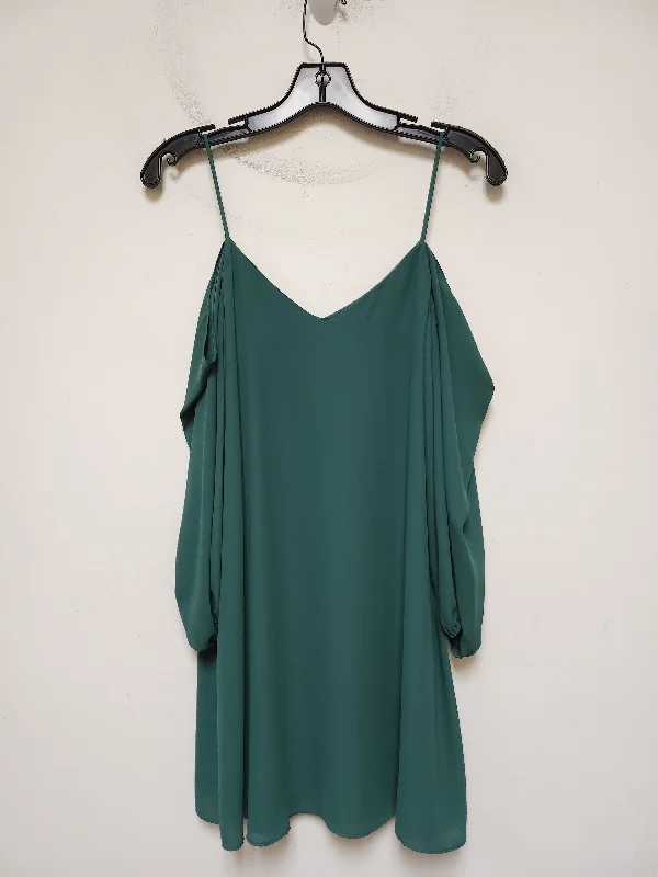 Dress Designer By Alice + Olivia In Green, Size: Xs Ruched unclassified dresses