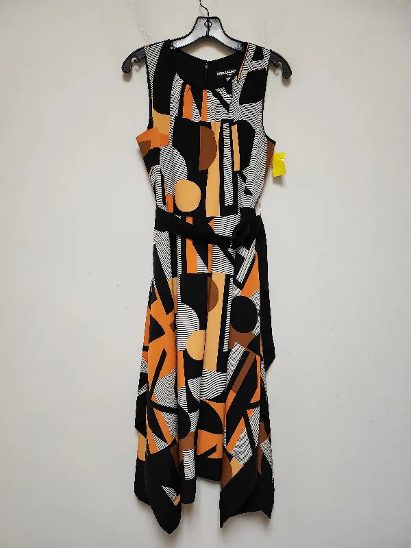 Dress Designer By Karl Lagerfeld In Geometric Pattern, Size: S Gothic unclassified dresses