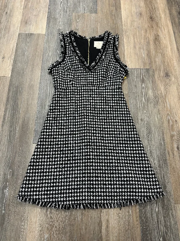 Dress Designer By Kate Spade In Black & White, Size: 2 Engagement unclassified dresses