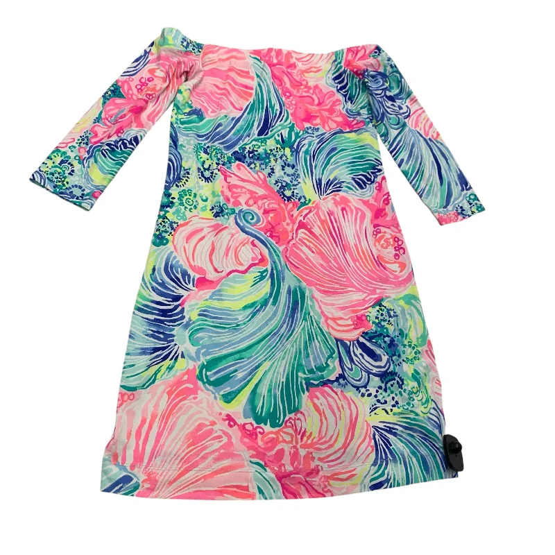 Dress Designer By Lilly Pulitzer In Blue & Pink, Size: Xxs Budget-friendly unclassified dresses