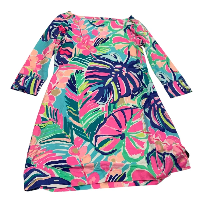 Dress Designer By Lilly Pulitzer In Multi-colored, Size: M Printed unclassified dresses