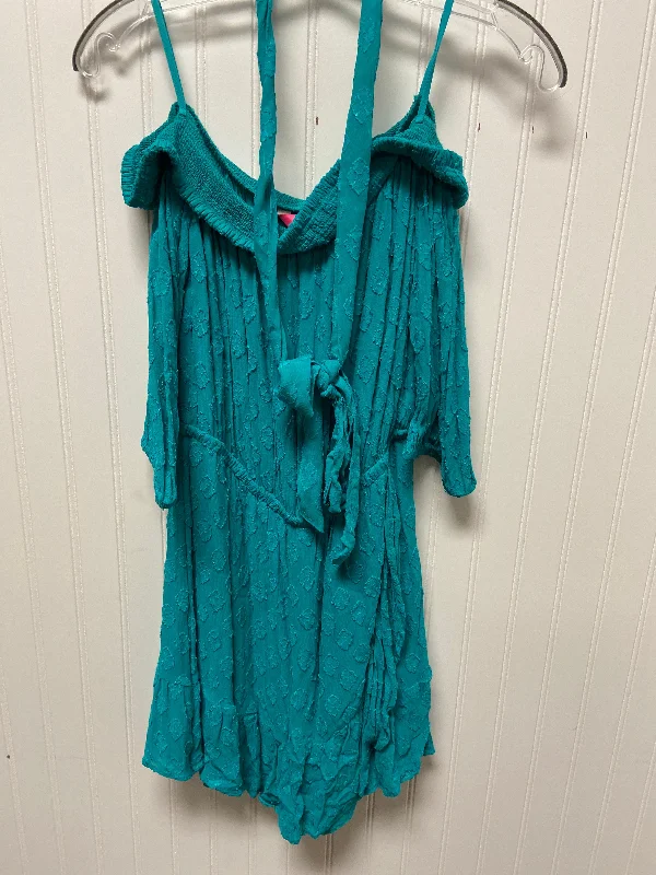 Dress Designer By Lilly Pulitzer In Teal, Size: M Vintage unclassified dresses