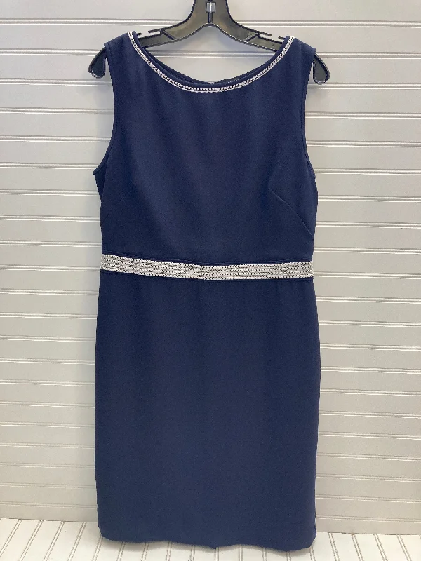 Dress Work By Ann Taylor In Blue & White, Size: 12 Popular unclassified dresses