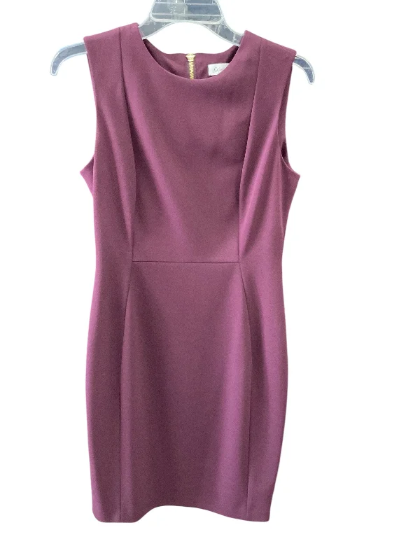 Dress Work By Calvin Klein In Purple, Size: 6 Club unclassified dresses