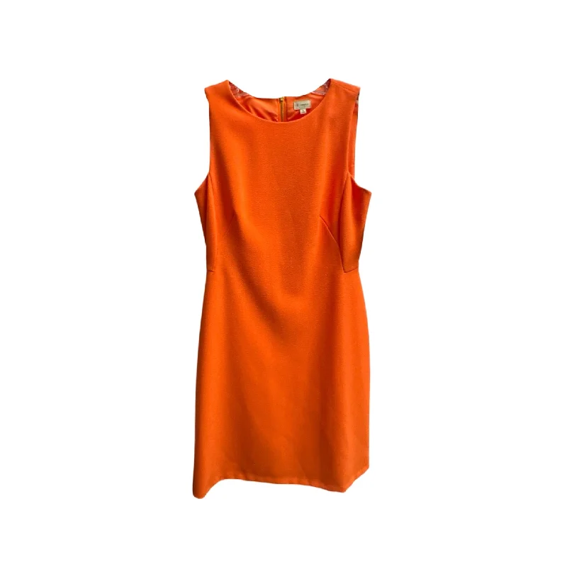 Dress Work By Cremieux In Orange, Size: 4 Chiffon unclassified dresses